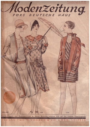 Titelseite der „Modenzeitung fürs deutsche Haus“ von 1928