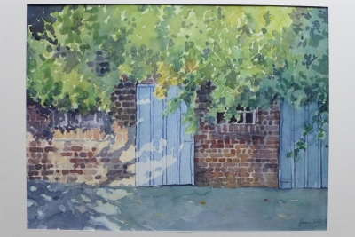 Jochen Haase: Alter Stall in Altenstädt, Aquarell 2017